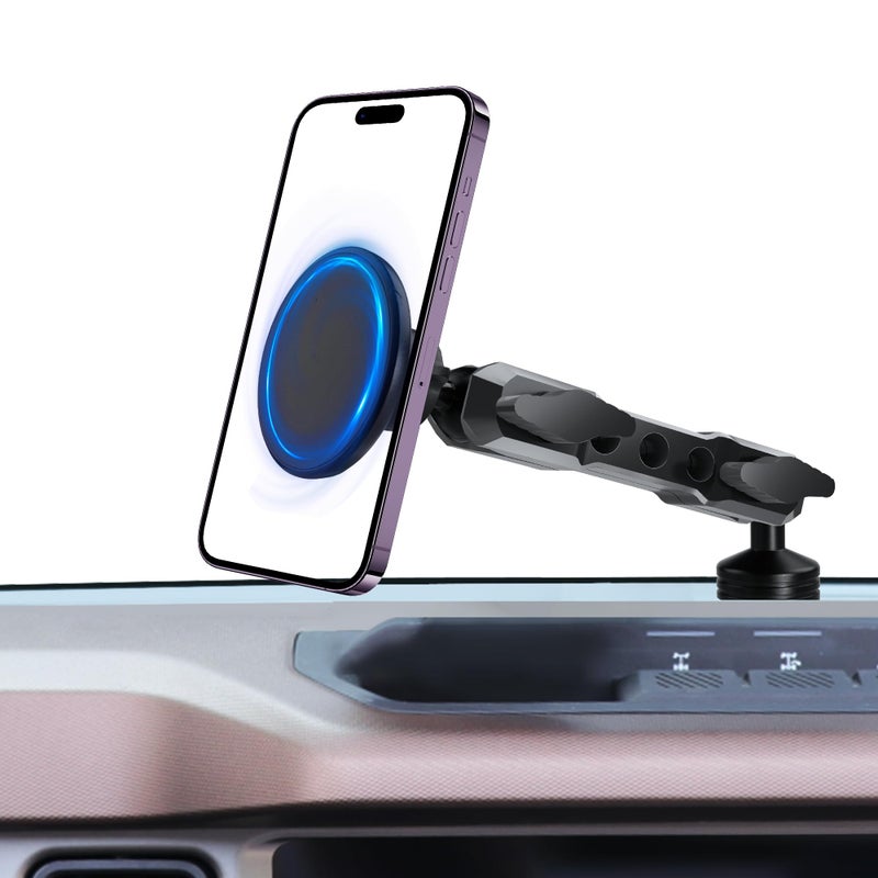 ZKJAYOE Phone Mount Holder for Ford Bronco 2021 2022 2023 2024 2025 2026 2/4 Door, MagSafe Phone Mount, Magnetic Phone Holder for iPhone 17-12 Series, for Ford Bronco Accessories (Not for Bronco Sport) - Image 1