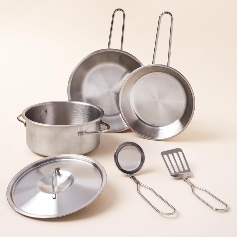 KidKraft Deluxe Cookware Set with Food Gift for Ages 3 - Image 4