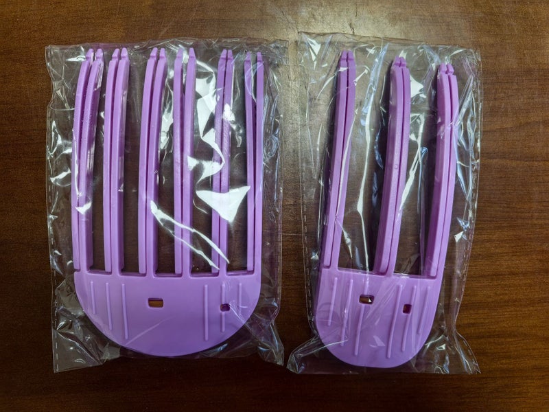 Generic Wind Plastic Comb Pad Hair Root Hairpin Womens 2024 New High Cranial Top Fluffy Artifact Korean Style Front Head Bangs Fluffy Clip Violet