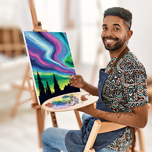 Nuberlic Pre Drawn Canvas Paint Kit, Adult Sip and Paint Party Favor DIY Date Night Activity, 8X10 Canvas to Paint Birthday Party Gift Star Night - Image 4