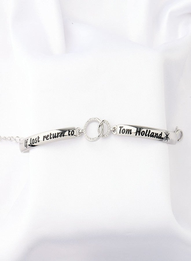BNQL If Lost Return to Tom Holland Keychain Bracelet spider Bracelet Gift for daughter（BC-02） - Image 4