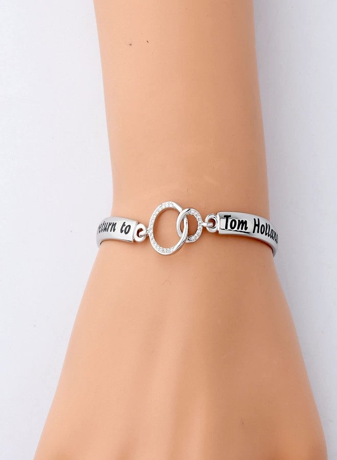 BNQL If Lost Return to Tom Holland Keychain Bracelet spider Bracelet Gift for daughter（BC-02） - Image 5
