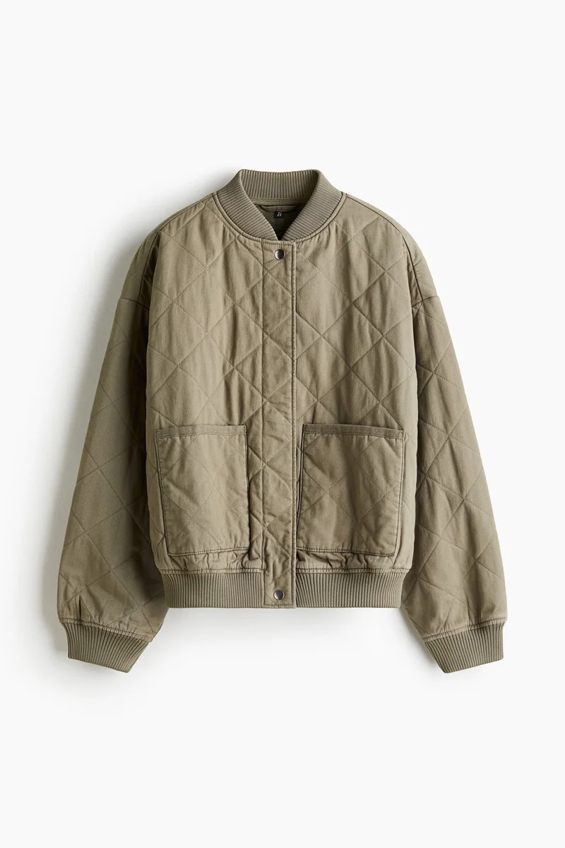 H&M Quilted bomber jacket