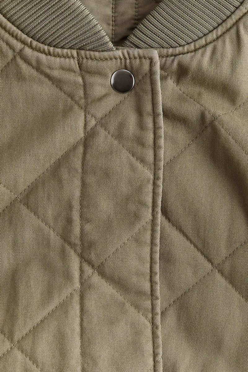 H&M Quilted bomber jacket