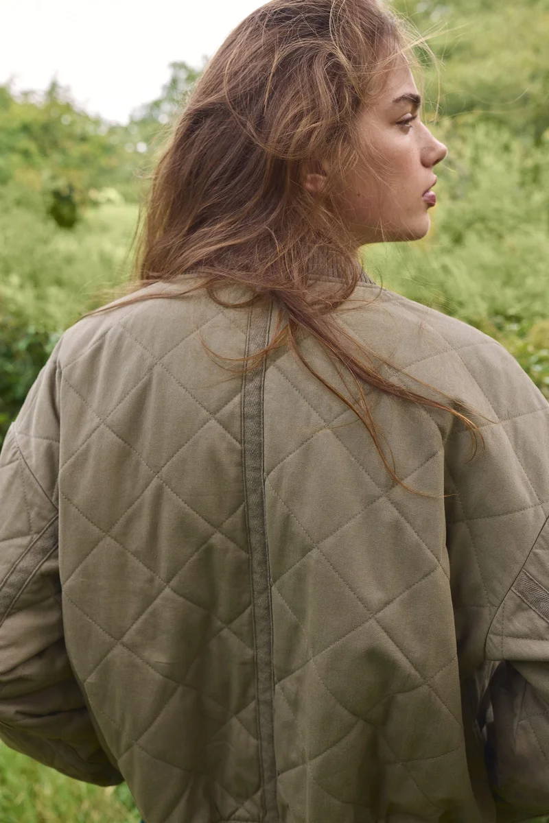 H&M Quilted bomber jacket