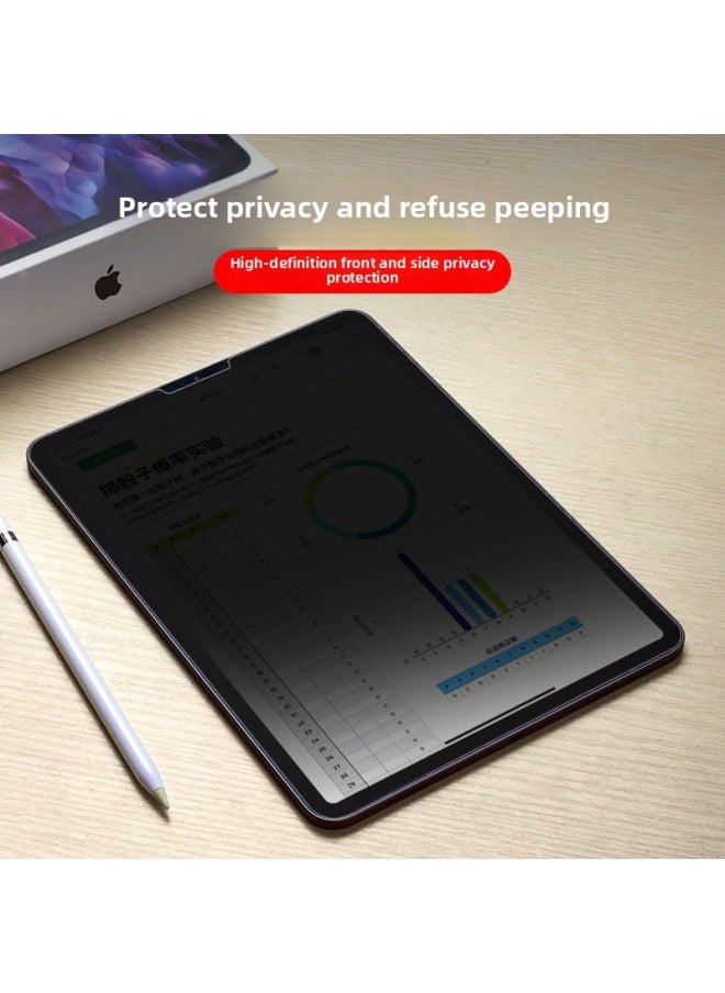 Generic - Privacy Screen Tempered Glass Protection Film For IPad 11 Pro/5 Mini/6 Tablet Anti Glare Fingerprint Resistant Scratch Resistant-Color:Anti-peep Arc Edge (die)-Dimensions:iPad Mini5 - Image 1