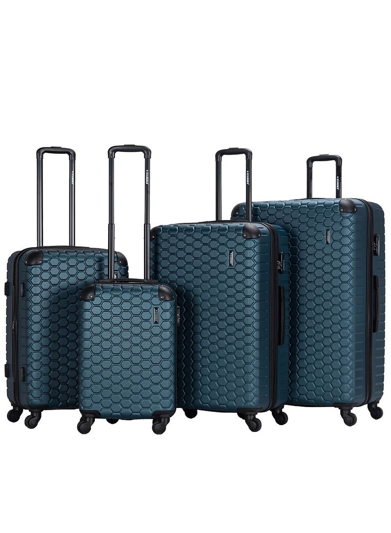 ستارجولد 4 عبوات من عربة أمتعة مقفلة ذات رقم دوار للجانب الصلب - Image 1