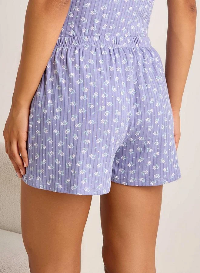 Splash FAV  Shorts Ribbed Texture for Women | Best Price UAE