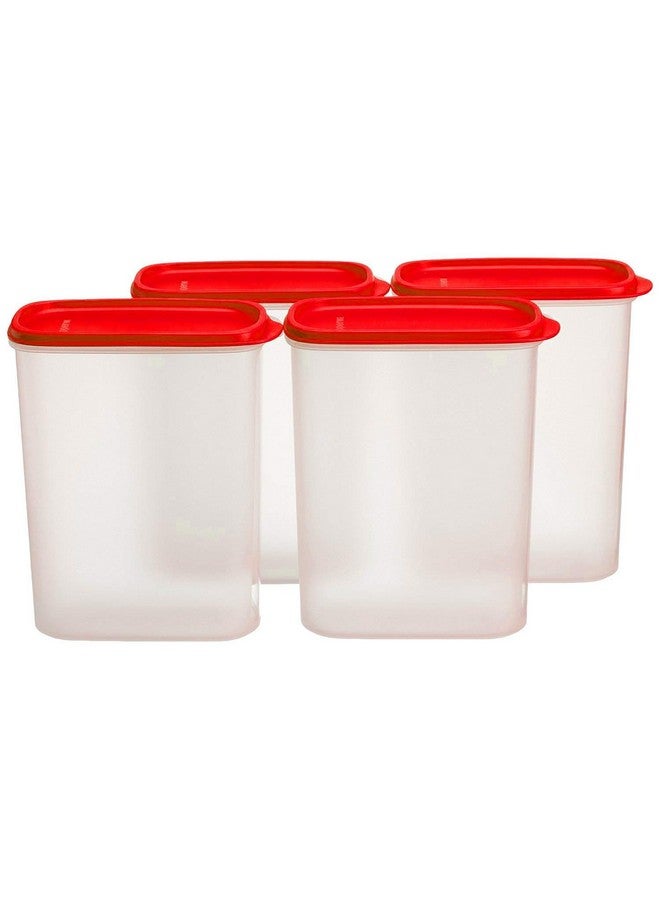 Tupperware New Smart Saver Plastic Container Set, 2.3 Litres, Set of 4, Transparent - Image 1