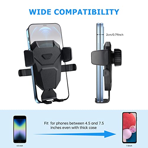 DLOVEG Car Phone Holder Mount for Mazda CX-5 2023-2022, 2023 Accessories, Compatible with 4.5-7.5 inch Smartphones, Black - Image 5