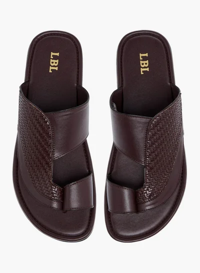 LBL by Shoexpress Men's Textured Slip-on Arabic Sandals