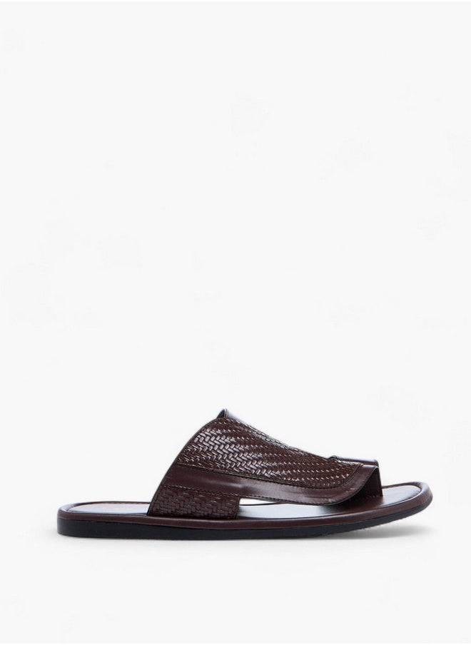 LBL by Shoexpress Men's Textured Slip-on Arabic Sandals  - Image 2