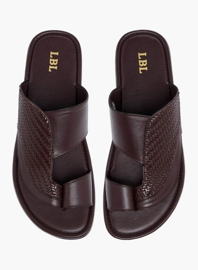 ال بي ال من شو اكسبرس صنادل رجالي انزلاقية بنقوش عربية