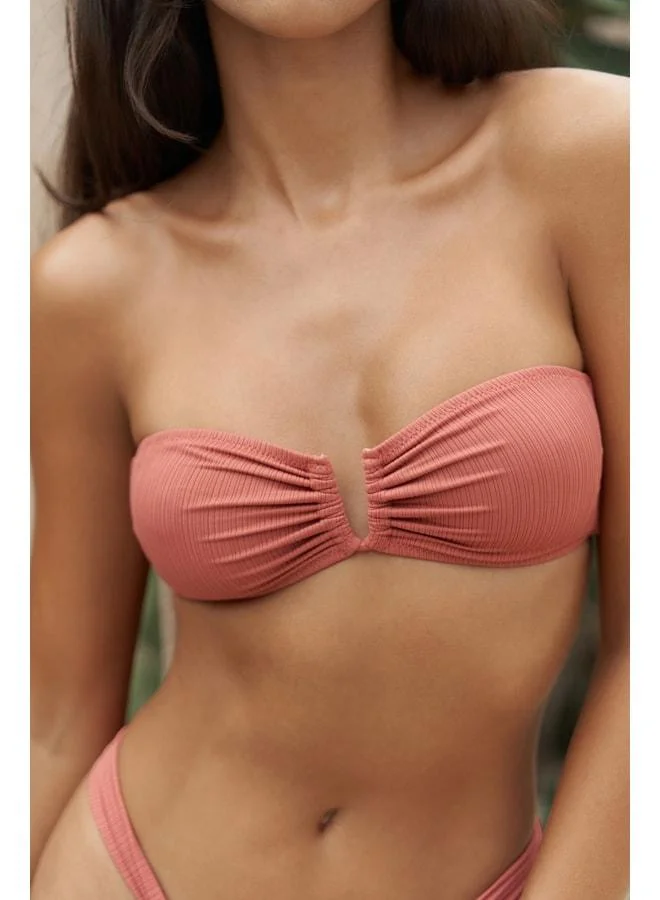 Bohemai  Lahla Strapless Bikini Top with Buckle Detail for Women | Best Price UAE