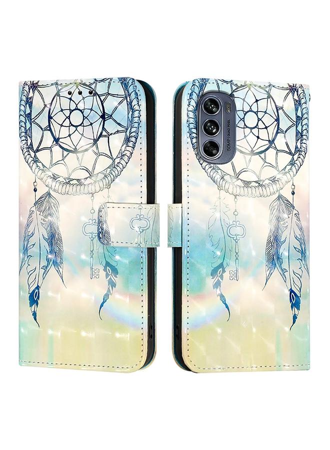 S-TOP Case For Motorola Moto G62 5G Global / India 3D Painting Horizontal Flip Leather Phone Case - Image 2