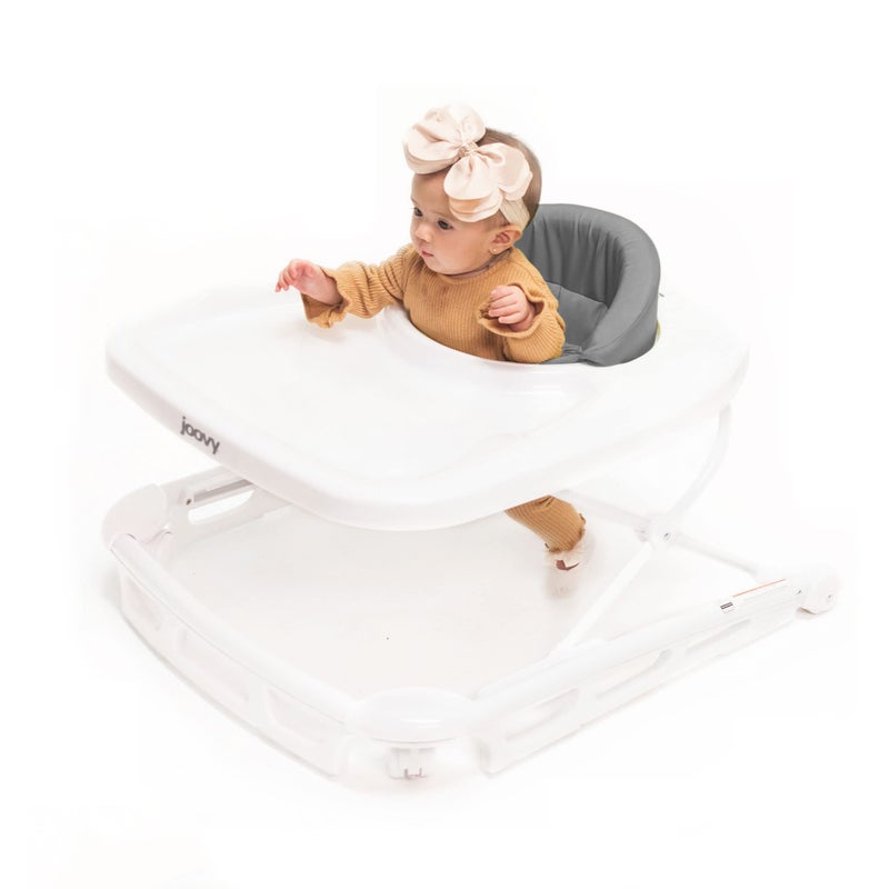 Joovy Spoon Baby Walker & Activity Center Featuring Three Adjustable Heights, Extra-Large Tray, and 30 lb Weight Capacity - JPMA Safety Certified, Blueberry - Image 1