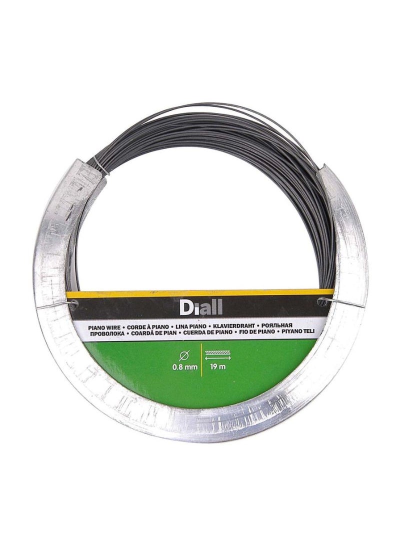 ACE - Diall Steel Piano Wire 0.8mm x 19m - Image 1