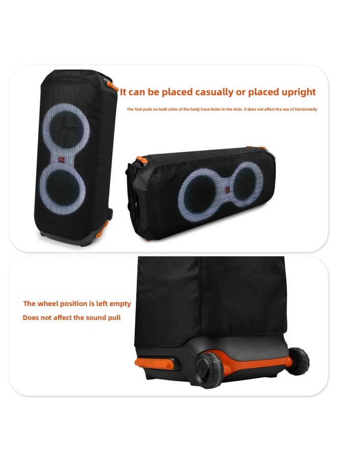 Generic Suitable For JBL PartyBox 710 Speaker All-inclusive Protective Cover Non-detachable Mesh Outdoor Speaker Dust Cover-Color:Black  - Image 5