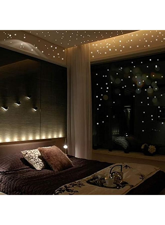 Zaboon Glow In The Dark Star Wall Stickers Round Dot Luminous Kids Room Decor Vinilos Decorativos Bedroom Decoration, Multicolor - Image 1