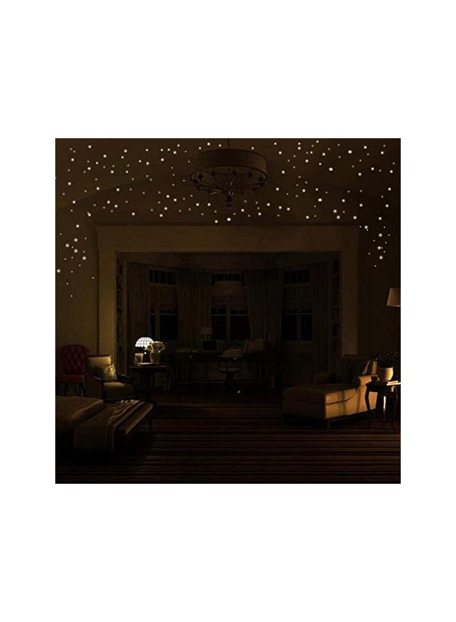 Zaboon Glow In The Dark Star Wall Stickers Round Dot Luminous Kids Room Decor Vinilos Decorativos Bedroom Decoration, Multicolor - Image 2