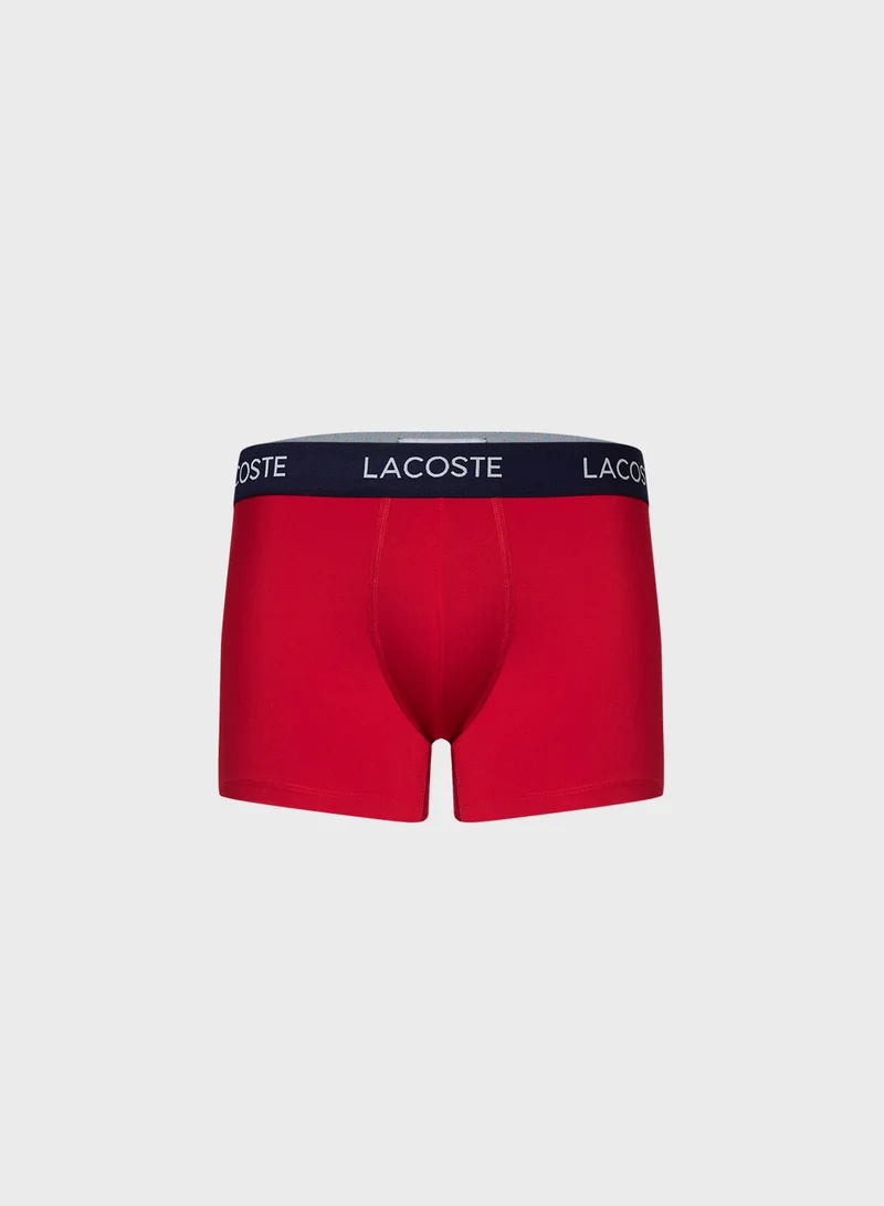LACOSTE 3 pack Microfiber Trunks