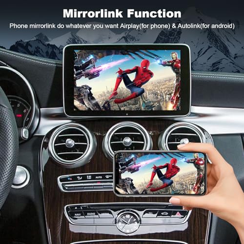 HMYC Wireless Carplay Retrofit Kit Decoder Module for Mercedes Benz NTG5.0 B C GLC CLA GLA Class W205 2015-2018 Year, Support Wireless Android Auto, Reverse Camera, Original Car OEM Control - Image 5