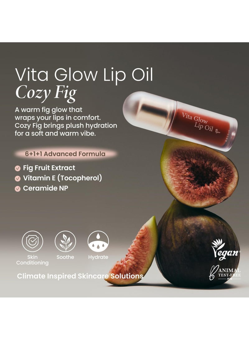 AXIS-Y Cozy Fig Vita Glow Lip Oil 4,5 g - Image 2