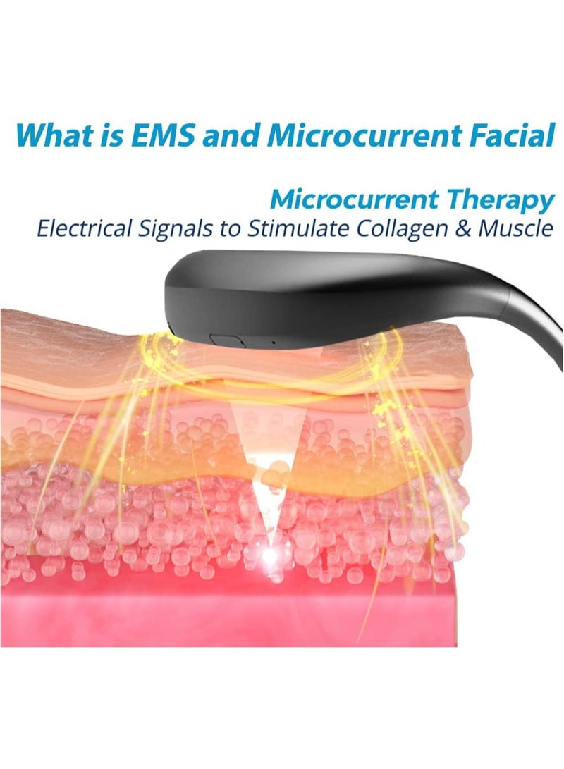 عام جهاز تجميل الوجه بشكل V بتقنية الميكروكرنت، جهاز تدليك الوجه الكهربائي لتشكيل الوجه بشكل V، جهاز تدليك لرفع الوجه - Image 3