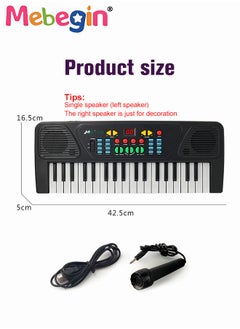 MEBEGIN 37 Key Piano Keyboard with Microphone for Kids Musical Toys for 3 4 5 6 Year Old kids  USB charging Piano Portable Music Keyboard Electronic Educational Learning Toy for Boys Girls Birthday Gifts  - Image 2