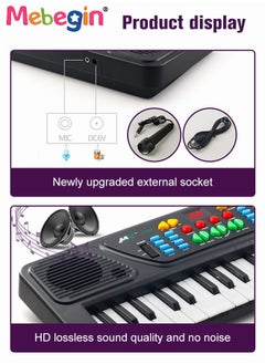 MEBEGIN 37 Key Piano Keyboard with Microphone for Kids Musical Toys for 3 4 5 6 Year Old kids  USB charging Piano Portable Music Keyboard Electronic Educational Learning Toy for Boys Girls Birthday Gifts  - Image 3