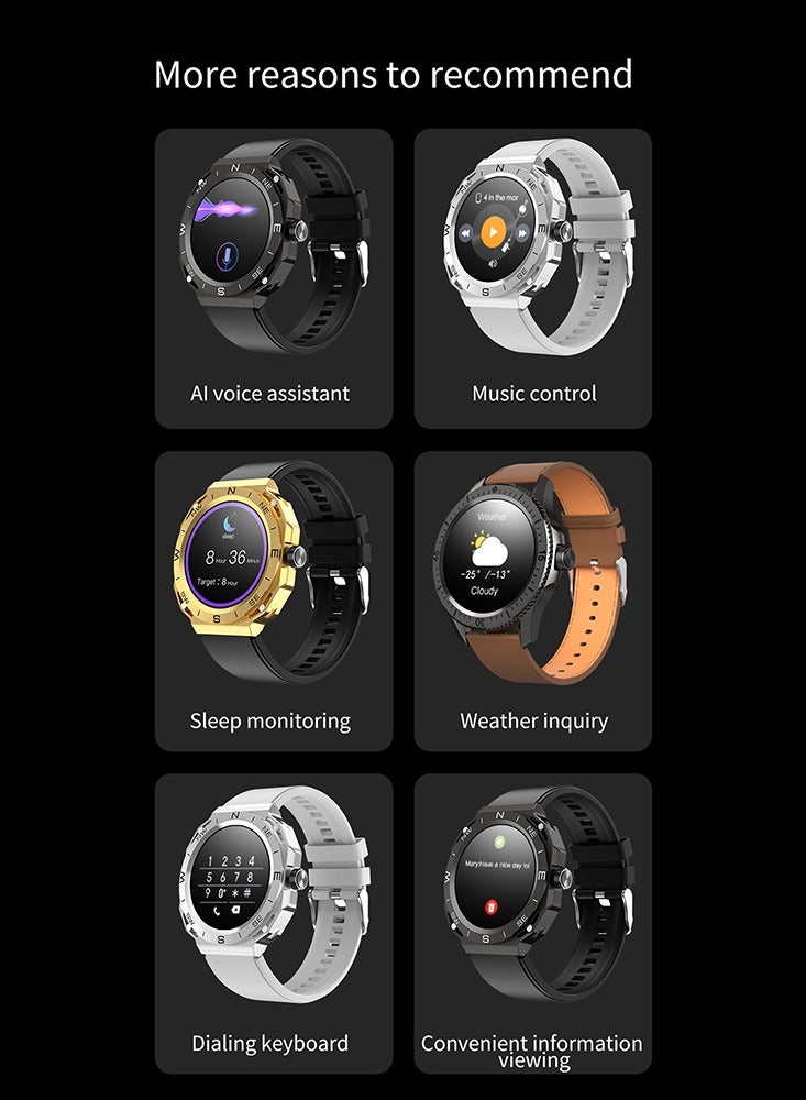 ProOne ProOne PWS10 Smart Watch with Bluetooth Calling, 1.43" HD Touchscreen, Health & Fitness Tracker  - Image 4