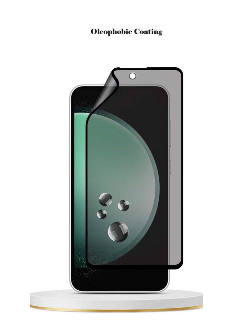 Waldic - Samsung Galaxy S24 FE Full Cover Matte Ceramic Privacy Screen Protector - Explosion-Proof, Anti-Bubble, Anti-Fingerprint | Flexible Privacy Nano Ceramic, Anti-Peeping, Edge-to-Edge Coverage, High Transparency, Delicate Touch, Easy Installation - Image 1