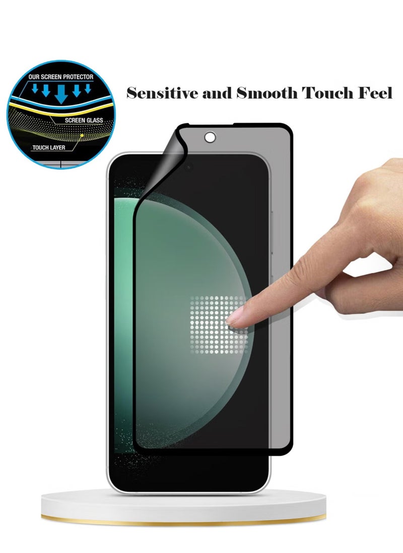 Waldic - Samsung Galaxy S24 FE Full Cover Matte Ceramic Privacy Screen Protector - Explosion-Proof, Anti-Bubble, Anti-Fingerprint | Flexible Privacy Nano Ceramic, Anti-Peeping, Edge-to-Edge Coverage, High Transparency, Delicate Touch, Easy Installation - Image 1