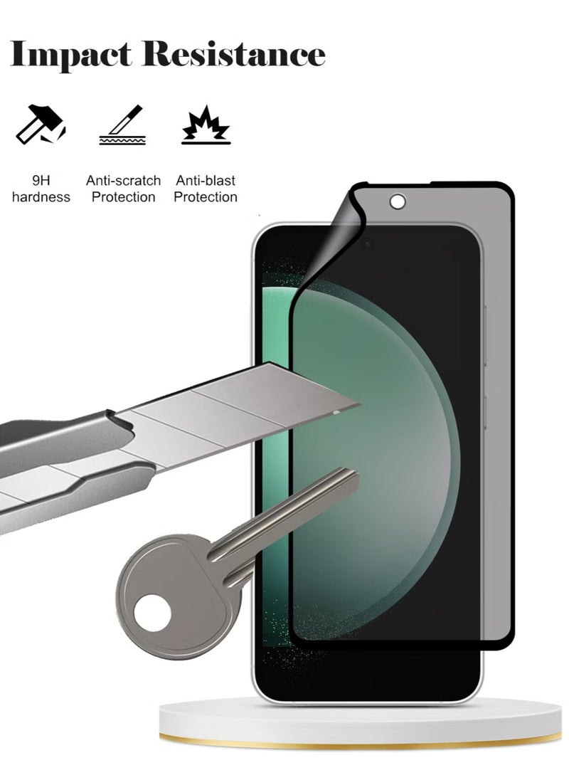Waldic - Samsung Galaxy S24 FE Full Cover Matte Ceramic Privacy Screen Protector - Explosion-Proof, Anti-Bubble, Anti-Fingerprint | Flexible Privacy Nano Ceramic, Anti-Peeping, Edge-to-Edge Coverage, High Transparency, Delicate Touch, Easy Installation - Image 1