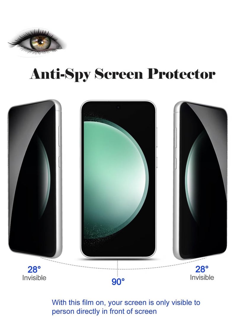 Waldic - Samsung Galaxy S24 FE Full Cover Matte Ceramic Privacy Screen Protector - Explosion-Proof, Anti-Bubble, Anti-Fingerprint | Flexible Privacy Nano Ceramic, Anti-Peeping, Edge-to-Edge Coverage, High Transparency, Delicate Touch, Easy Installation - Image 1