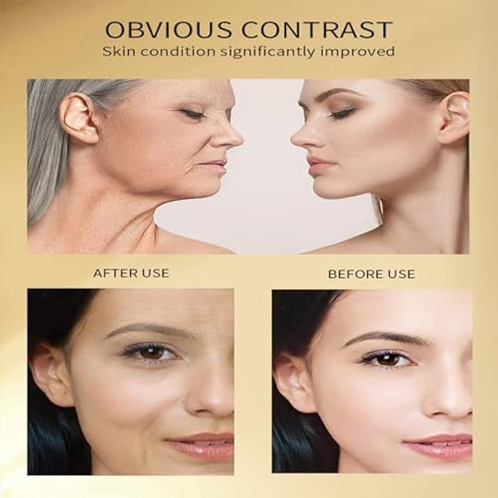 Grospe 24K Gold Serum for Face, 2Pack Skin Tone Even Anti Aging Moisturizer with Vitamin,Glow Collagen Booster Serum Hyaluronic Acid for Dark Spots & Fine Lines, 2.02fl oz - Image 4
