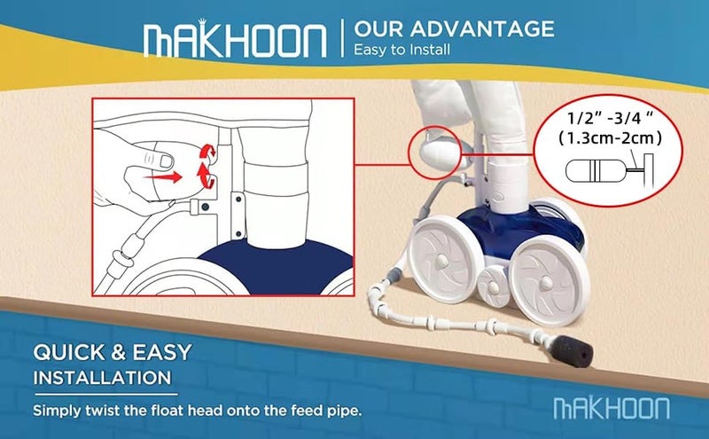 MAKHOON A20 Float Head Replacements for Polaris Zodiac 180 280 360 380 Pool Cleaners EA20 (1) - Image 2