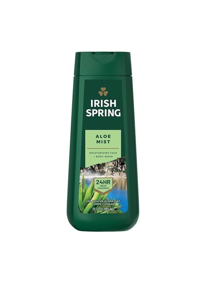 Irish Spring - Aloe Mist Moisturizing Face and Body Wash 591ml - Image 1