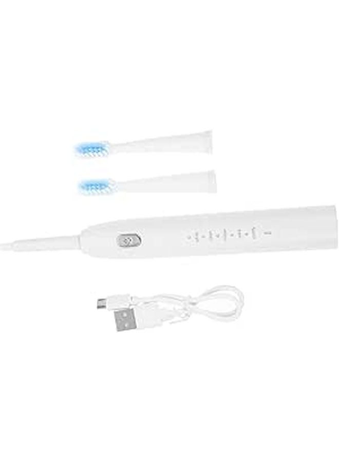 Five Speed Electric Toothbrush With USB Charging Soft Bristles For Gum Care And Timer White - Image 1