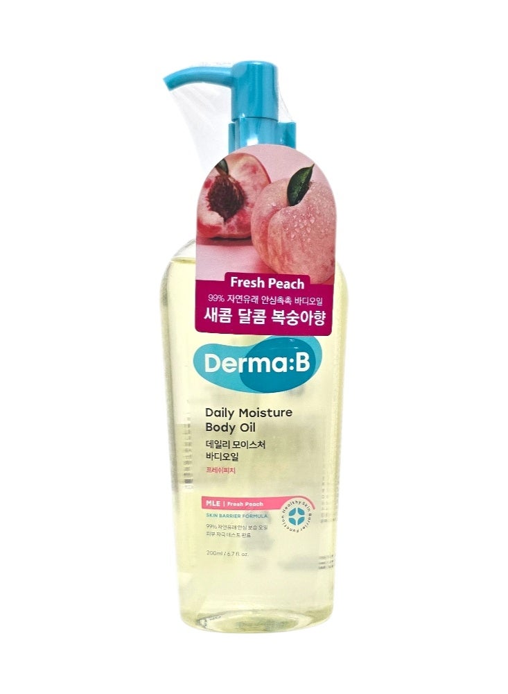 derma b Daily Moisture Body Oil 200ml - Image 1