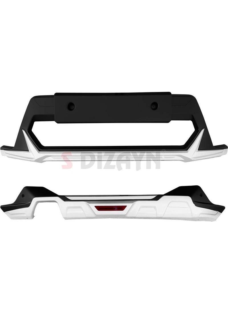 S-Dizayn - Dacia Sandero 2 Stepway Front and Rear Bumper Protection Diffuser Set 2013 Onwards A+ Quality - Image 1