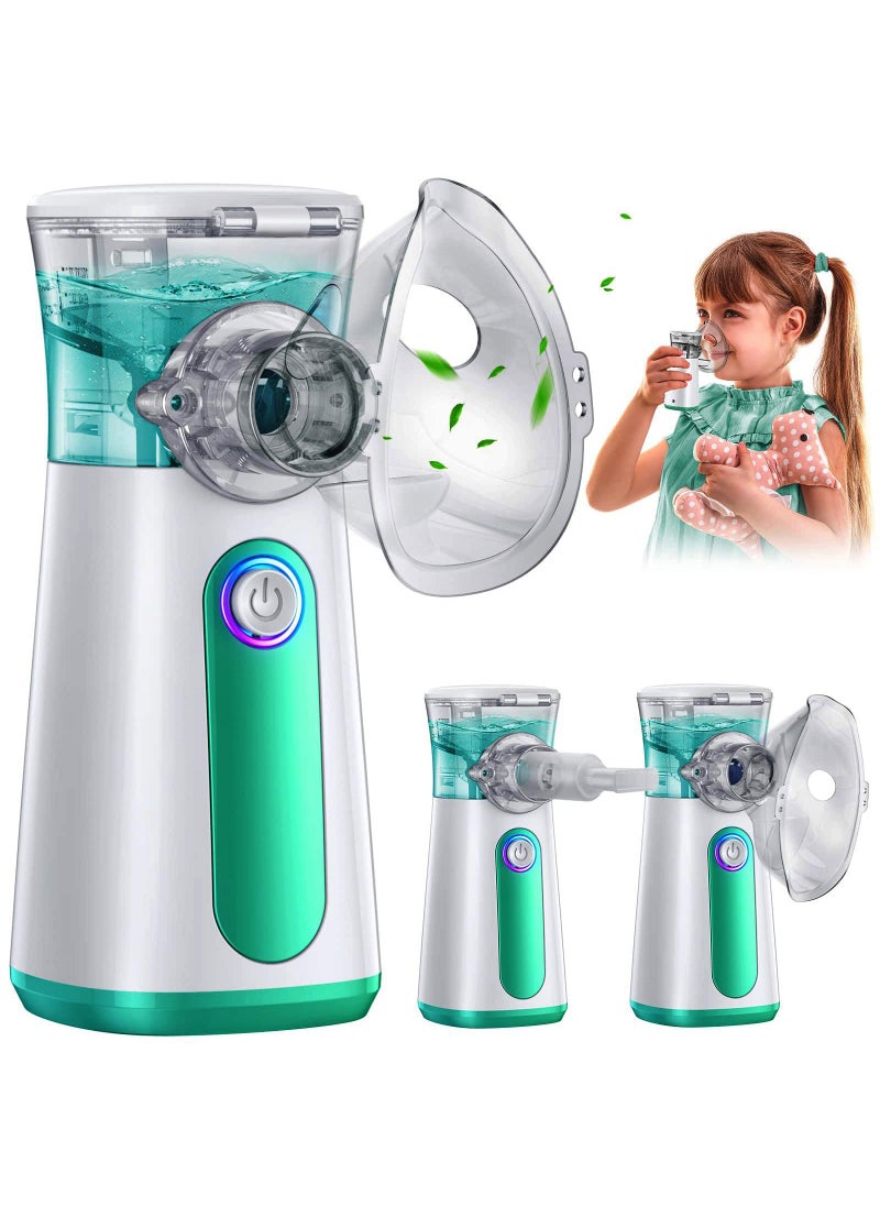 Hulami - Portable Auto Nebulizer Machine - Rechargeable Mesh Nebulizer for Adults and Kids, Travel and Household Use, Electric Handheld Inhaler for Breathing Problems - Image 1