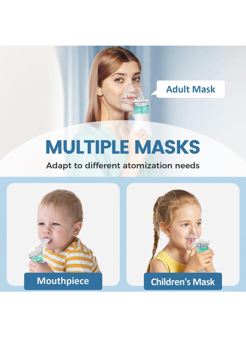 Hulami - Portable Auto Nebulizer Machine - Rechargeable Mesh Nebulizer for Adults and Kids, Travel and Household Use, Electric Handheld Inhaler for Breathing Problems - Image 1