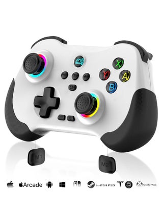 Mobile Gaming Controller for iPad/iPhone/Tablet, Cloud Controller Remote Joystick for iOS/Android, Wireless Switch Controller with Macro Buttons/Hall-Rocker/Hall-Trigger/Dual Vibration (White) - pzsku/ZE8C8A85D125DD740FFDFZ/45/_/1717492600/be727209-e671-4bca-b6cd-1358774a5191