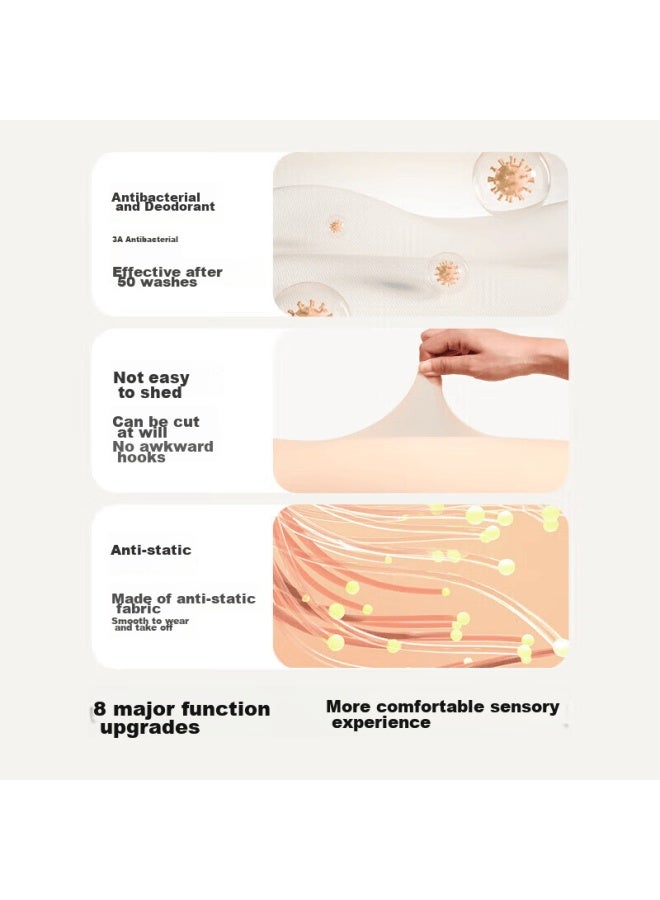 Ubras Yushuoxin Same Style Bare Leg Miracle Anti-snagging Skin-friendly Stockings Pantyhose 1800d Tapered White Skin M - Image 2