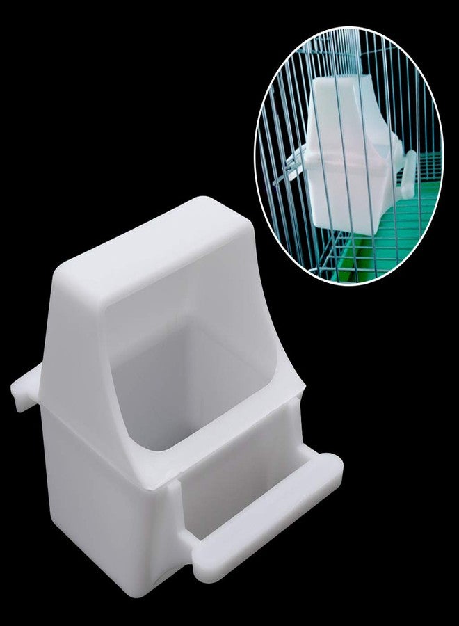 HYROOY Parakeet Food Dispenser No Mess Parrot Plastic Feeder with Perch Cockatiel Cage Accessories Feeding Supplies for Conure - Image 3