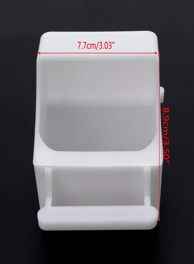 HYROOY Parakeet Food Dispenser No Mess Parrot Plastic Feeder with Perch Cockatiel Cage Accessories Feeding Supplies for Conure - Image 2