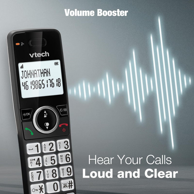 VTech EA5000 DECT Cordless Phone with Nuisance Call Blocker,Easy-to-Read Backlit Display,Landline Phone with 18 Hours Talk-time,Volume Booster,Handsfree Speakerphone,Speed Dial,Single Handset - Image 5