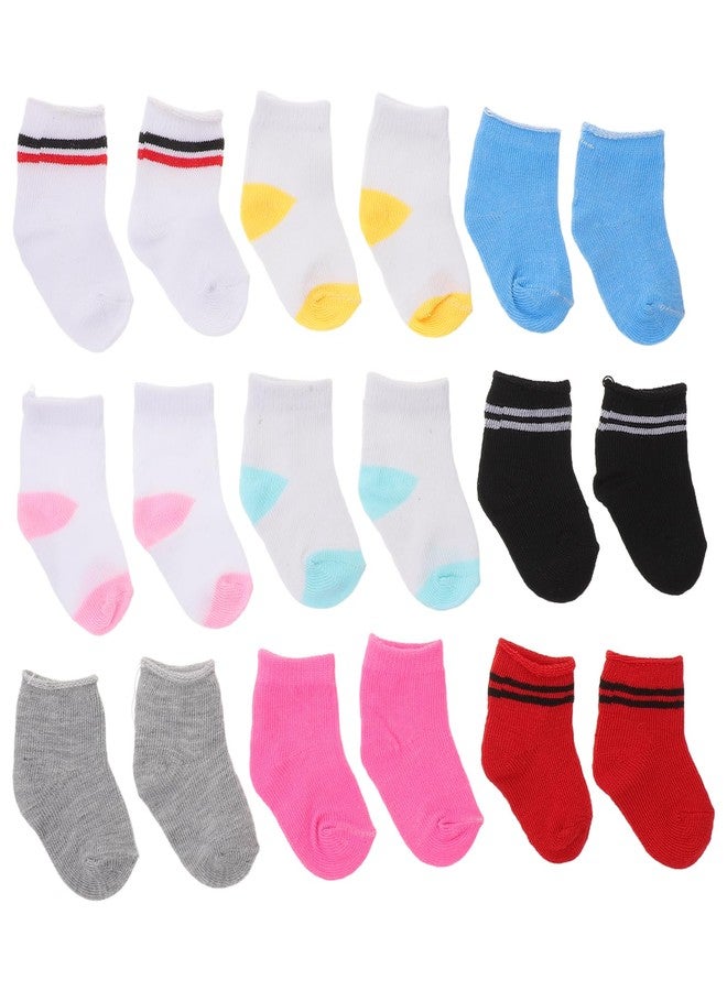Garneck 9 Pairs Mini Cotton Socks for 18 Inch American Doll - Image 1