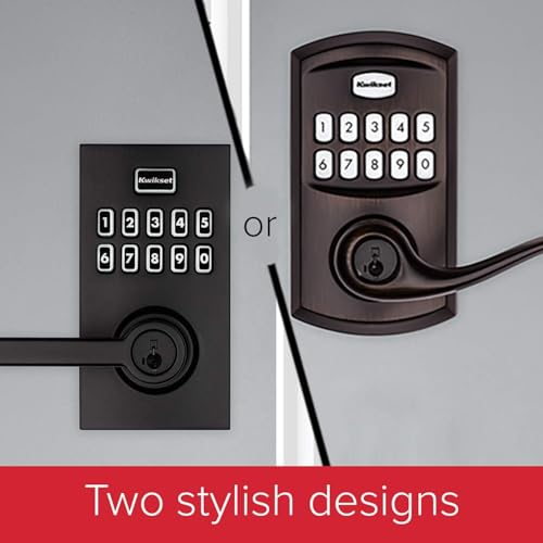 Kwikset SmartCode 917 Keypad Keyless Entry Traditional Residential Electronic Lever Deadbolt Alternative with Tustin Door Handle and SmartKey Security, Satin Nickel - Image 4